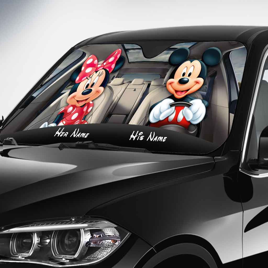 Mouse Couple - Personalized Car Sunshade