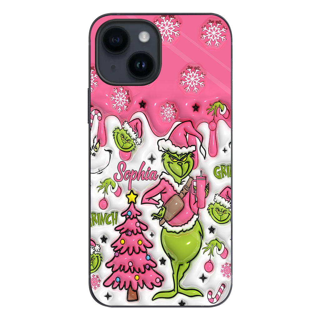 Merry Grinchmas - Personalized Stole Christmas Phone Case