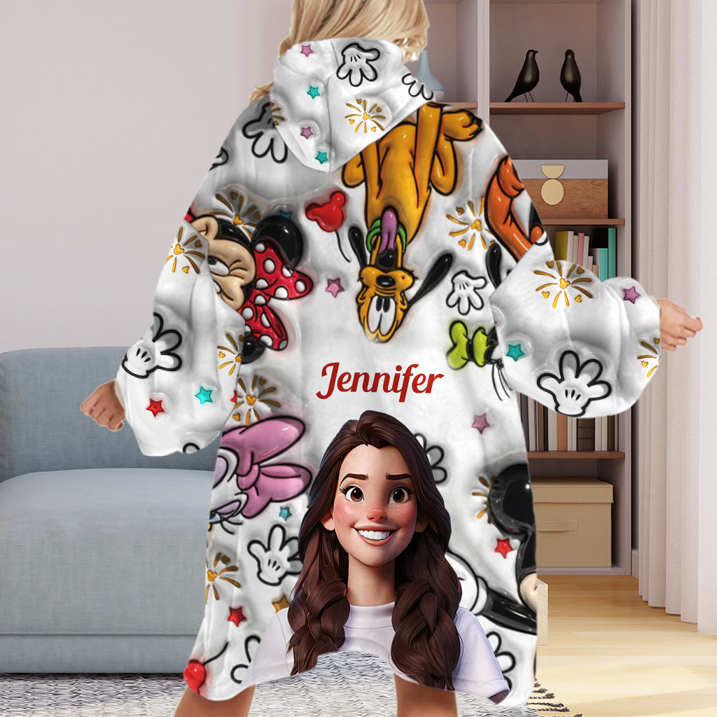 Magical - Personalized Mouse Blanket Hoodie