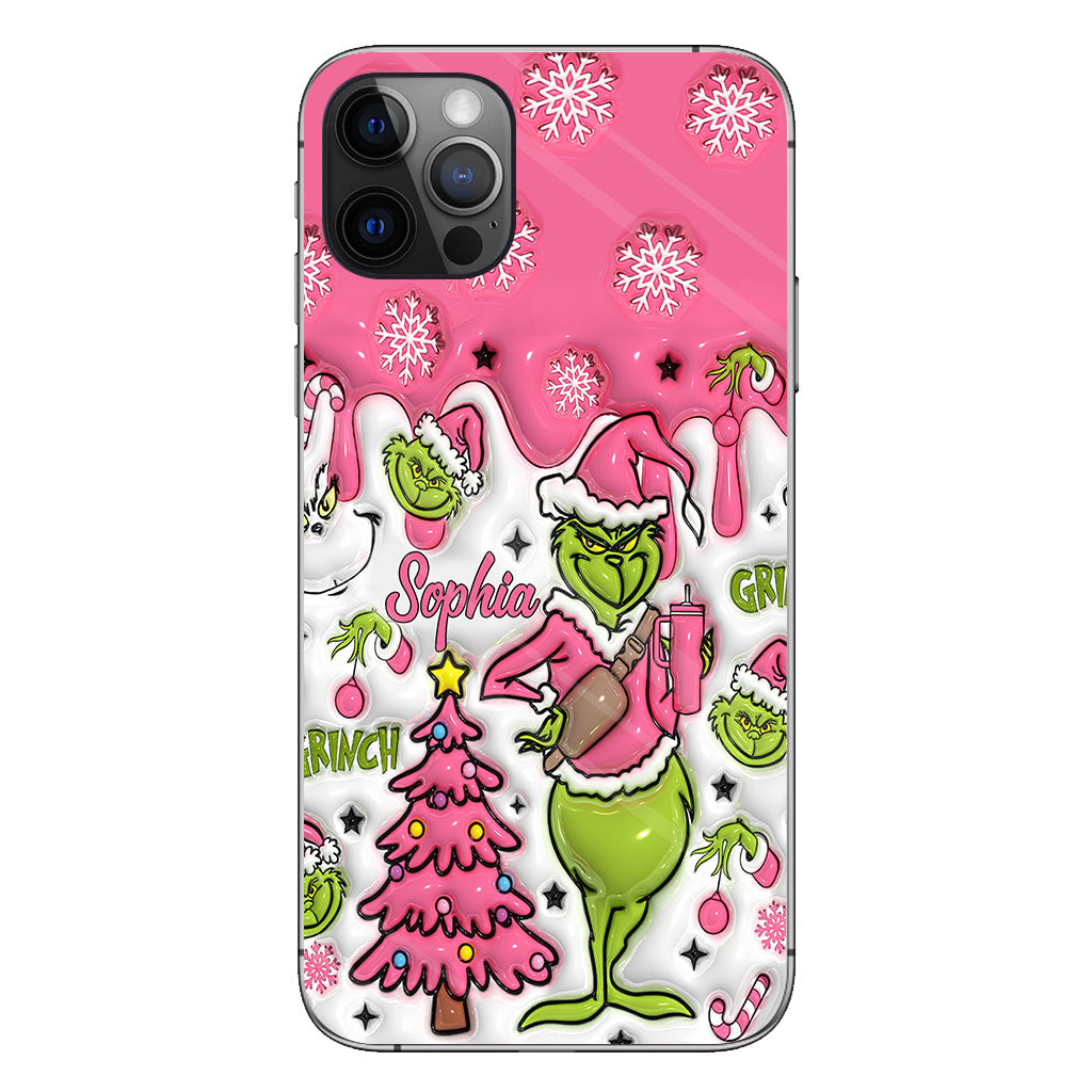 Merry Grinchmas - Personalized Stole Christmas Phone Case