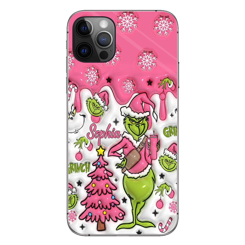 Merry Grinchmas - Personalized Stole Christmas Phone Case