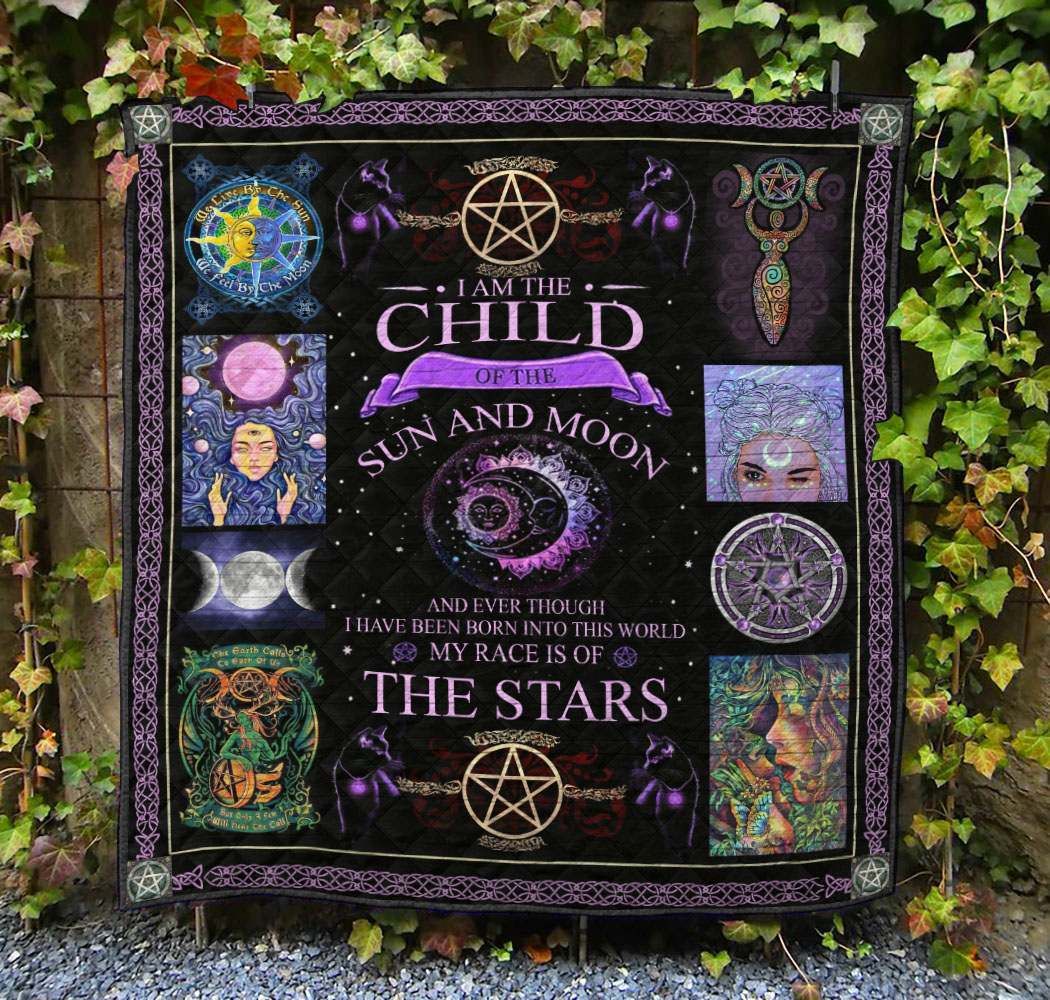 I Am The Child Of The Sun And Moon - Witch Quilt 0822