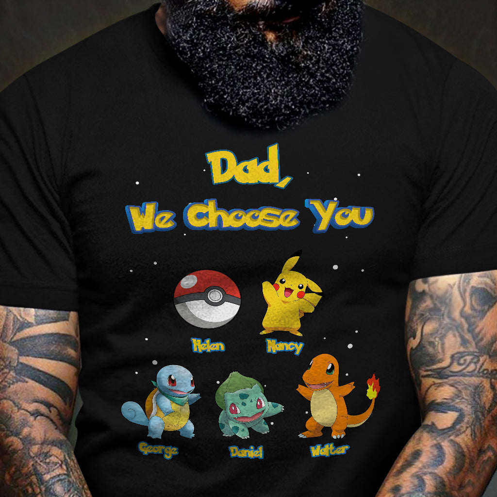 We Choose You - Personalized Monster Trainer T-shirt and Hoodie