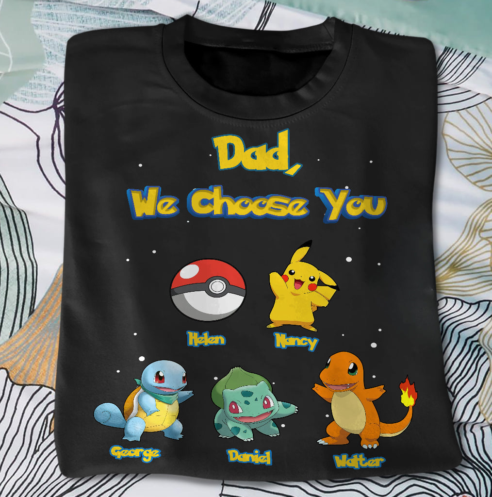 We Choose You - Personalized Monster Trainer T-shirt and Hoodie