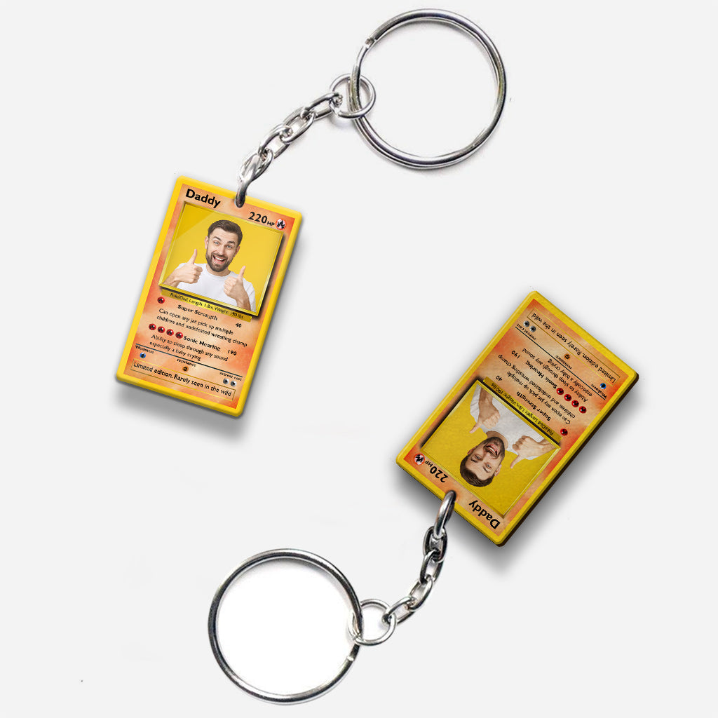 Poke Card - Personalized Monster Trainer Keychain (Printed On Both Sides)