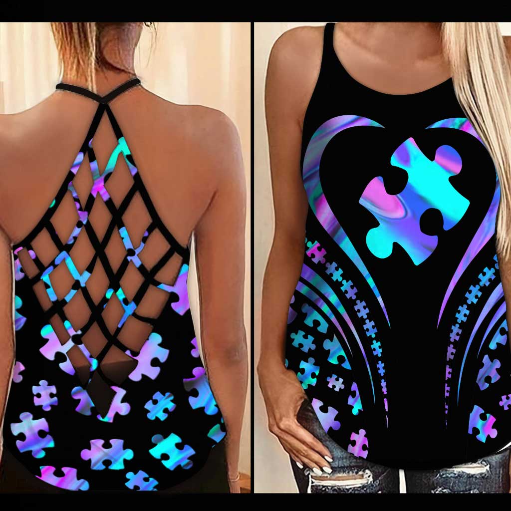 Autism Mom Cross Tank Top