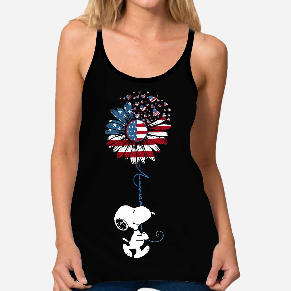 Love American - Independence day Cross Tank Top