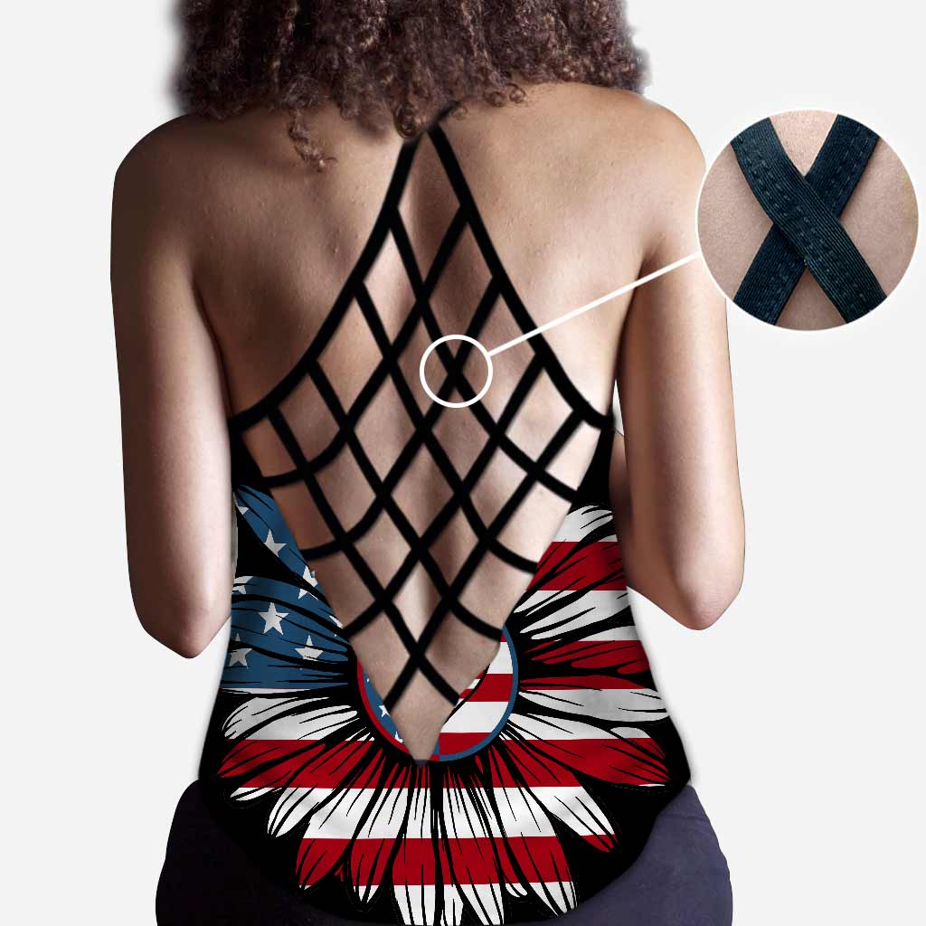 Love American - Independence day Cross Tank Top