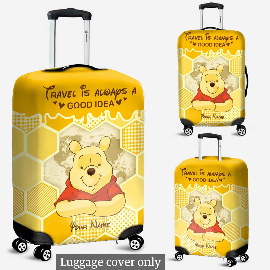 Travel Is Always A Good Idea - Personalized Mouse Luggage Cover