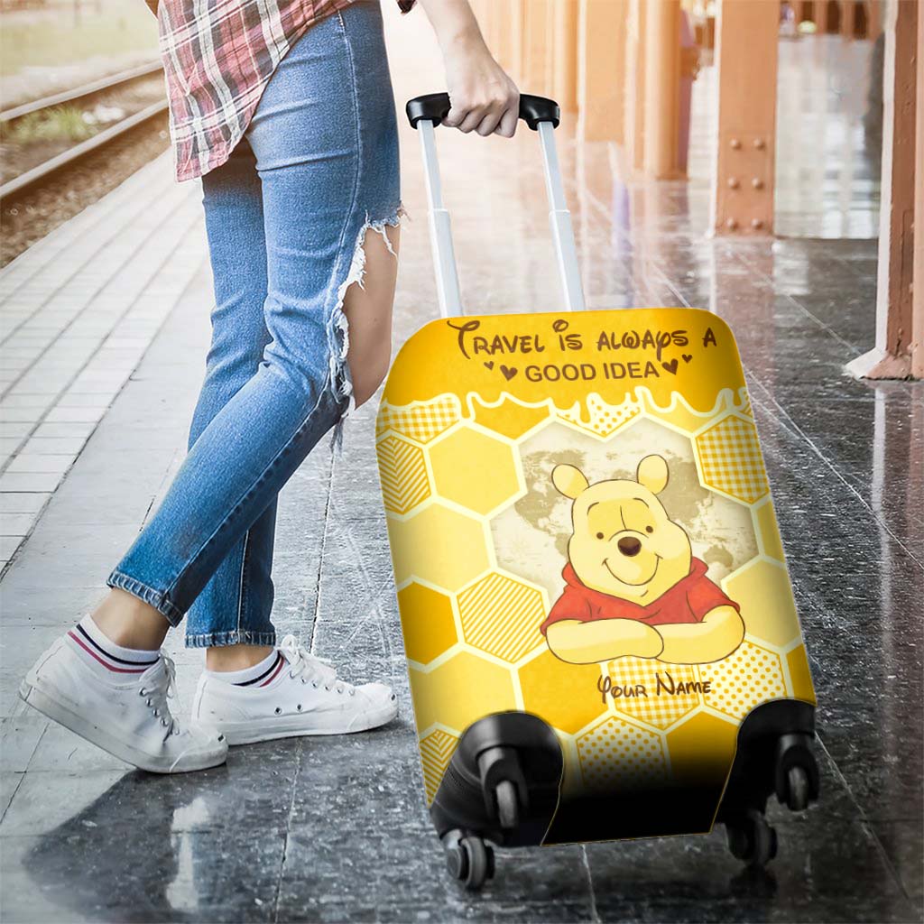 Travel Is Always A Good Idea - Personalized Mouse Luggage Cover