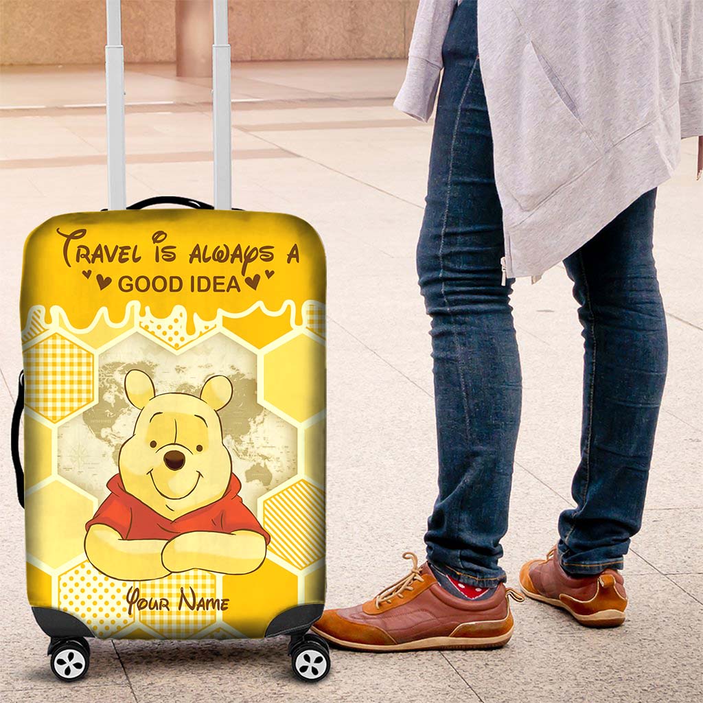 Travel Is Always A Good Idea - Personalized Mouse Luggage Cover