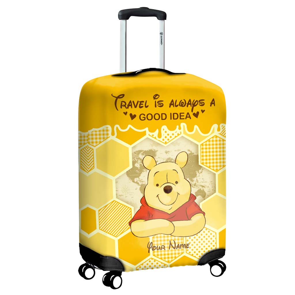 Travel Is Always A Good Idea - Personalized Mouse Luggage Cover