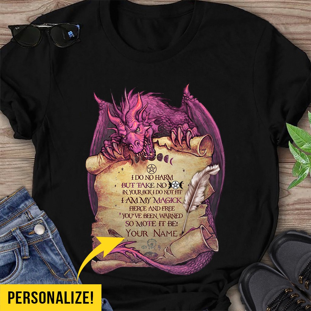 So Mote It Be - Witch Personalized T-shirt And Hoodie