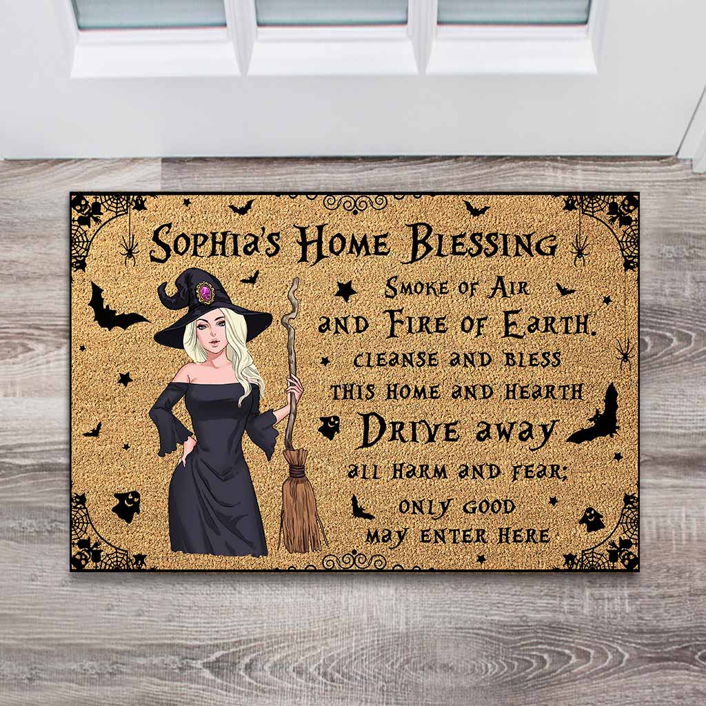 Home Blessing - Personalized Witch Doormat