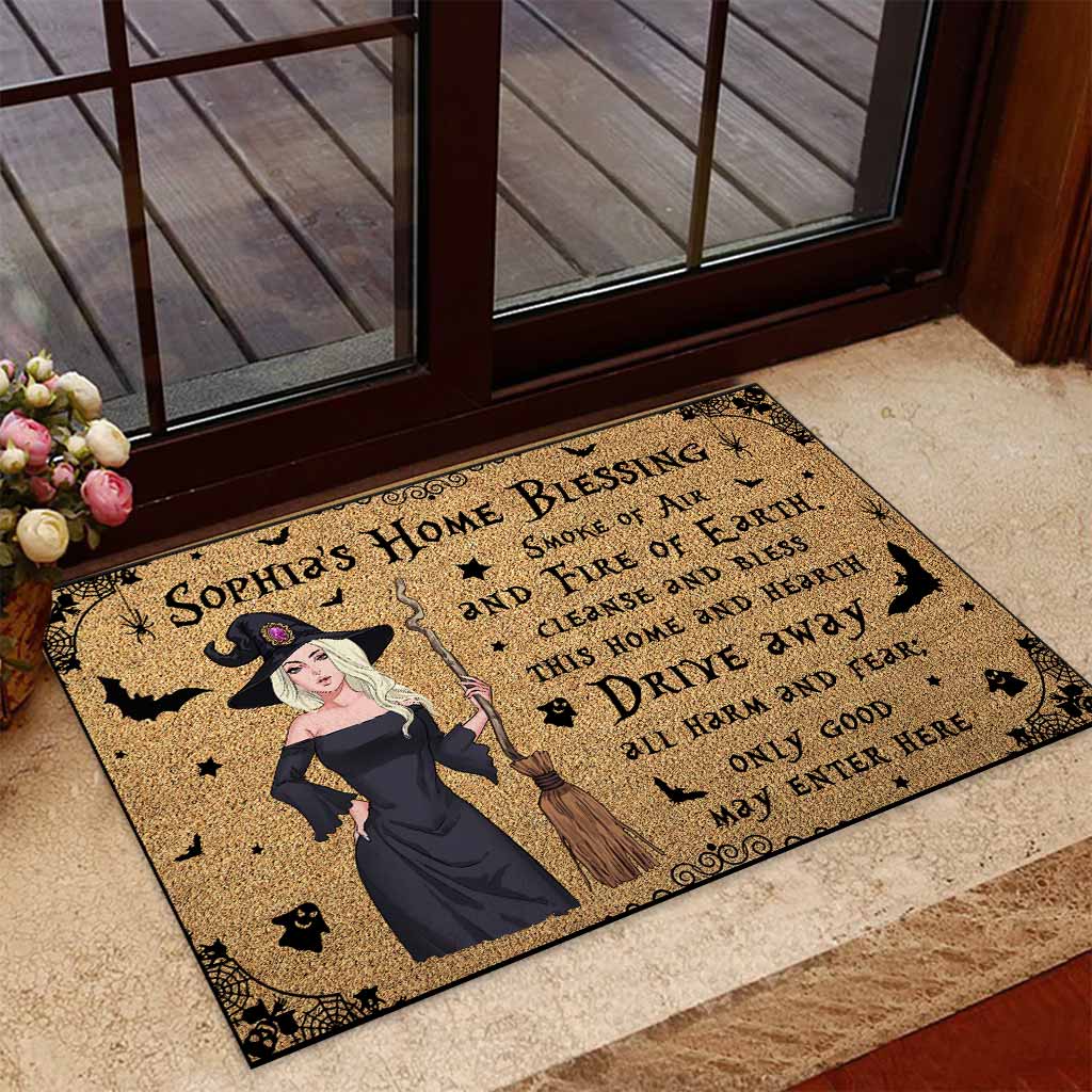 Home Blessing - Personalized Witch Doormat