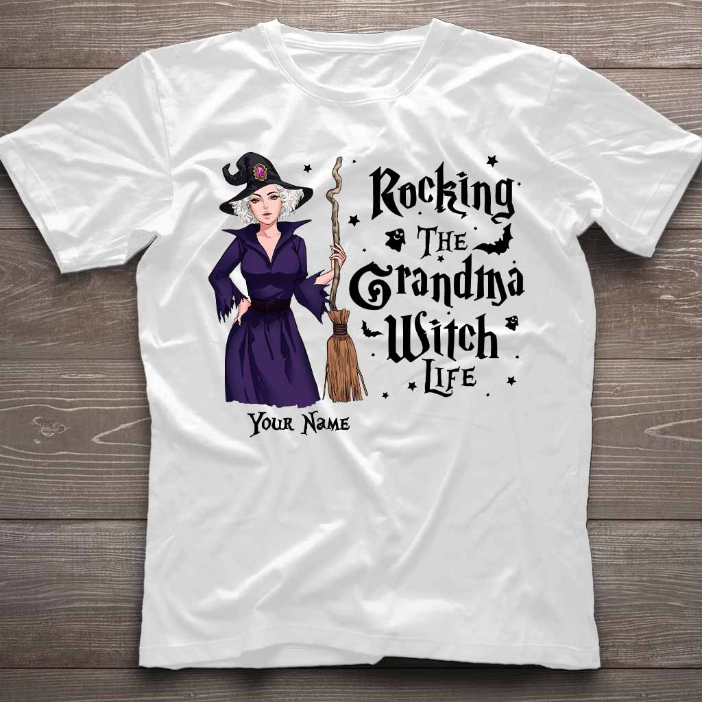 Rocking The Grandma Witch Life - Personalized Witch T-shirt and Hoodie