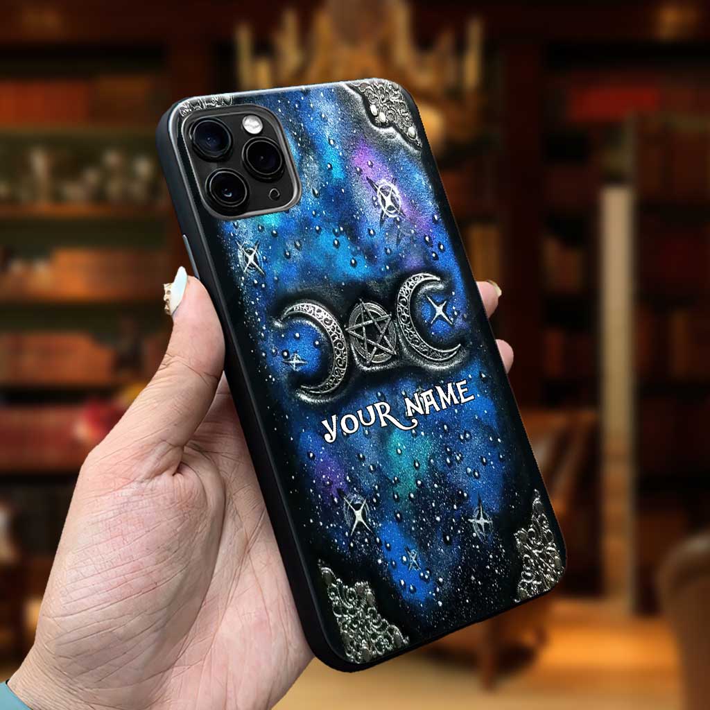 Tripple Moon Silver - Personalized Witch Phone Case