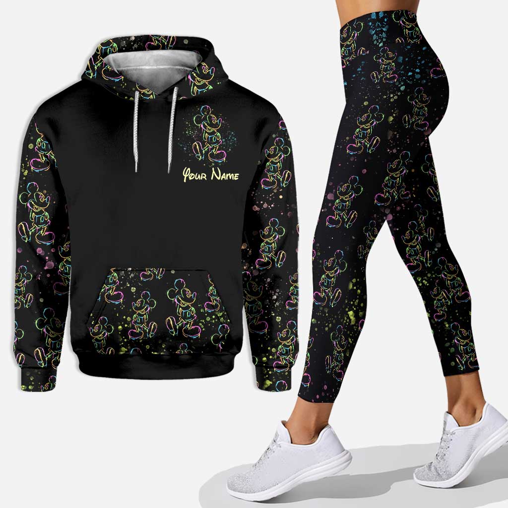 Colorful Mouse - Personalized Mouse Hoodie and Leggings