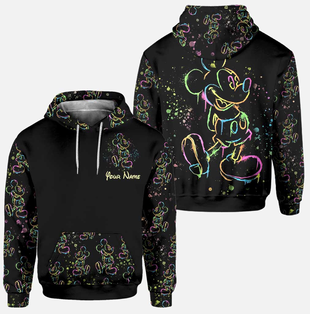 Colorful Mouse - Personalized Mouse Hoodie and Leggings