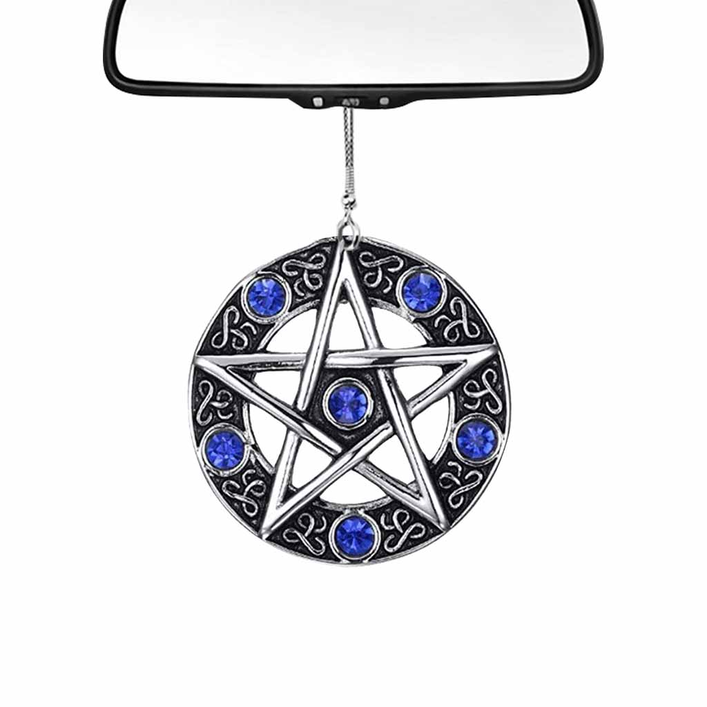 Pentagram Blessed Be - Witch Car Ornament (Printed On Both Sides)