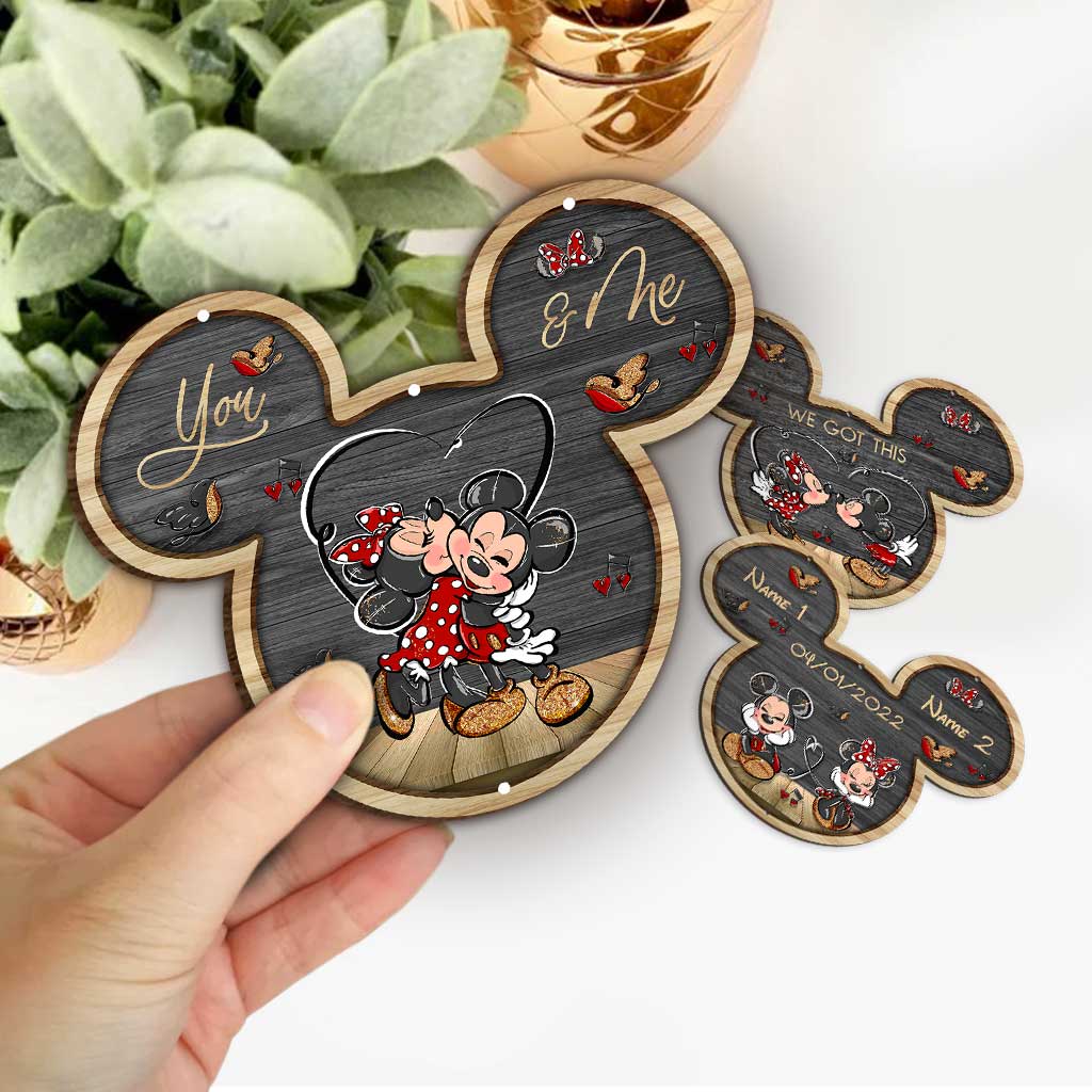 You And Me - Personalized Couple Mouse 3 Pieces Garland