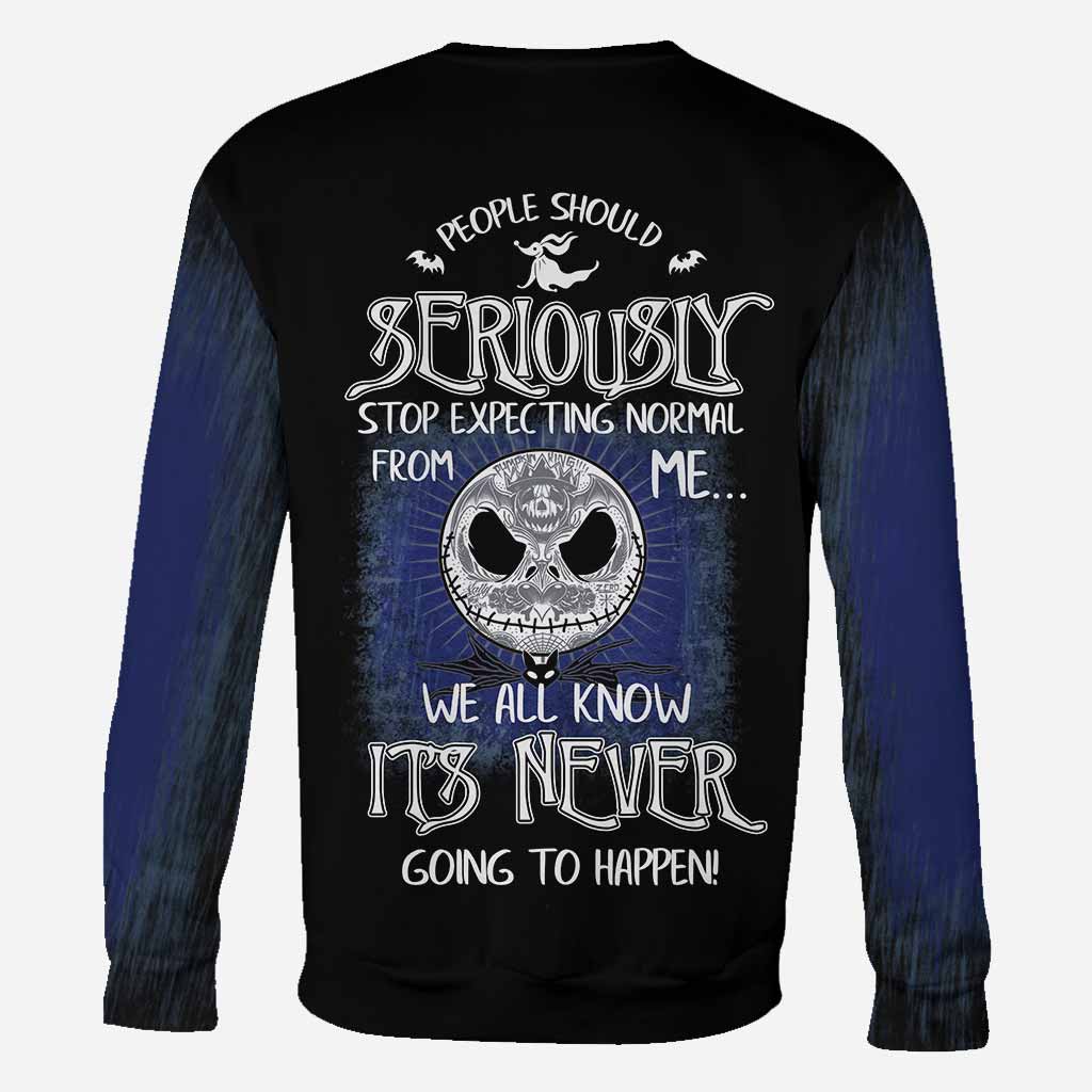 Stop Expecting Normal From Me - Nightmare All Over T-shirt and Hoodie 1121