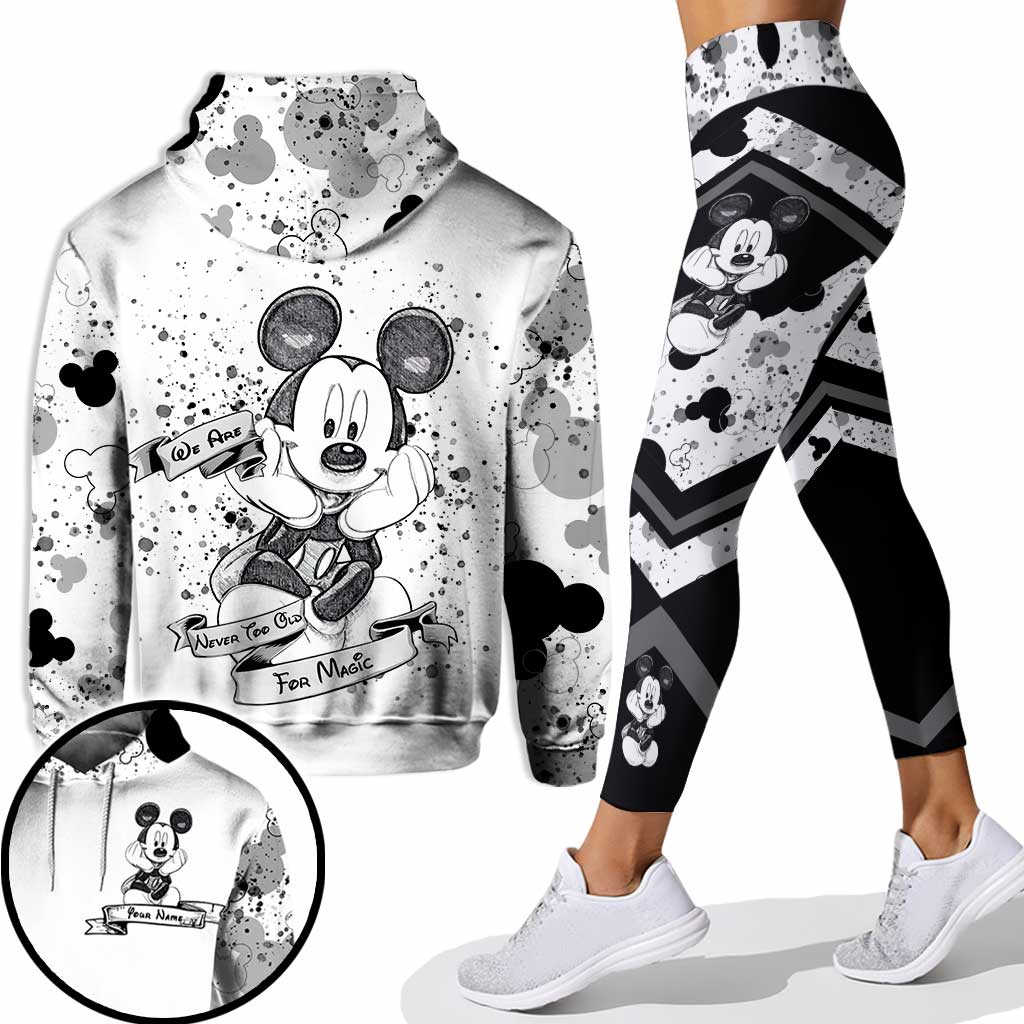 Cute Mouse Ears - Personalized Hoodie and Leggings