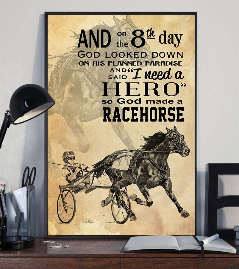 Harness Racing Horse Horse Canvas and Poster 0523