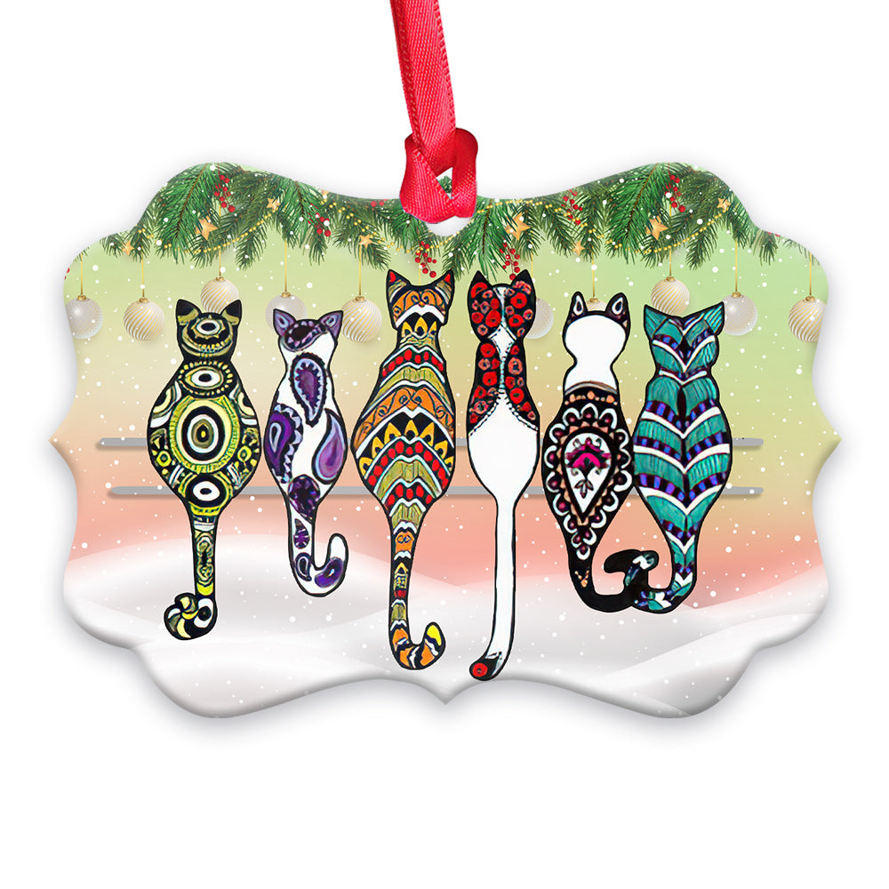 Cat Friends - Cat Ornament (Printed On Both Sides) 1022