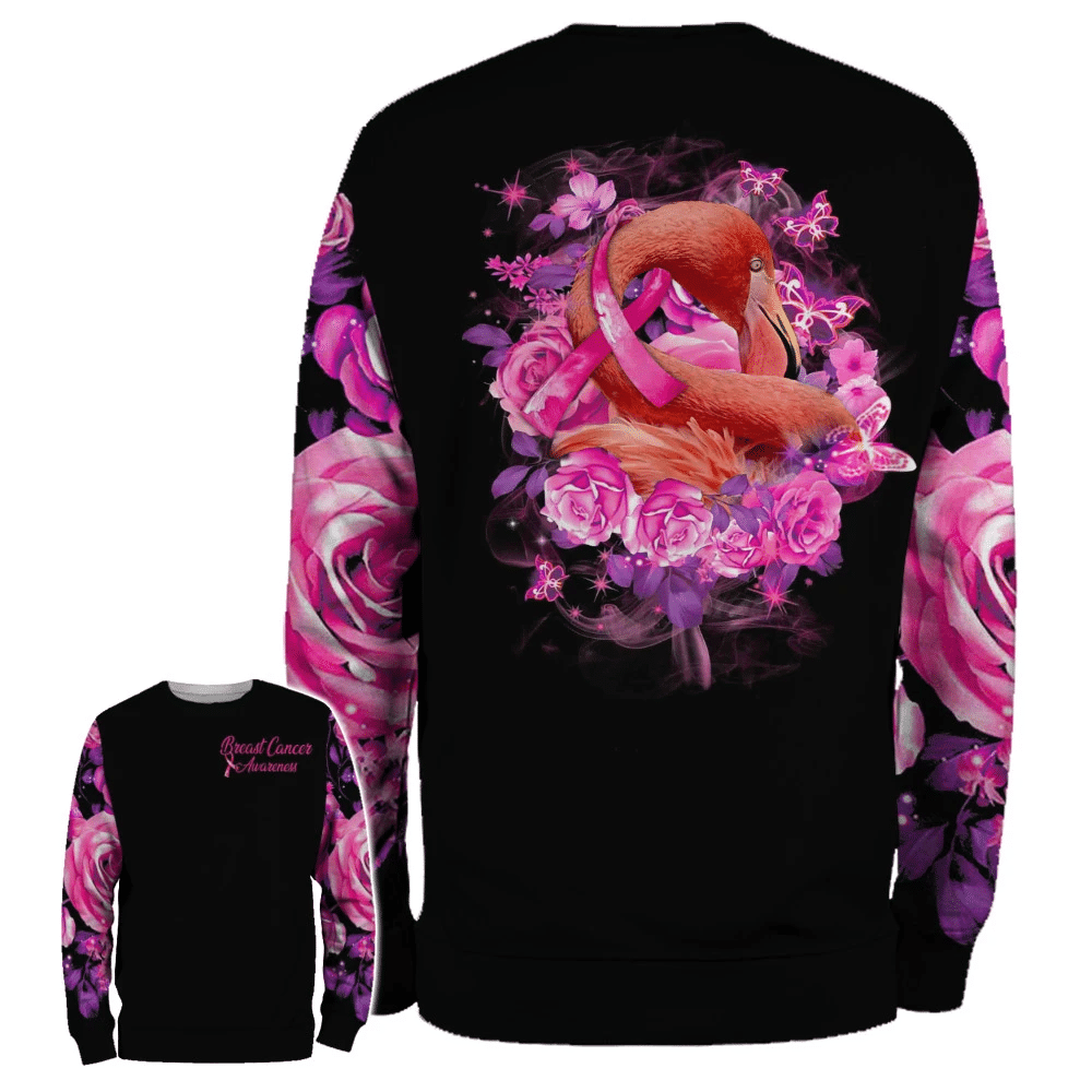 Flamingo Breast Cancer Awareness - Breast Cancer Awareness All Over T-shirt and Hoodie 0822