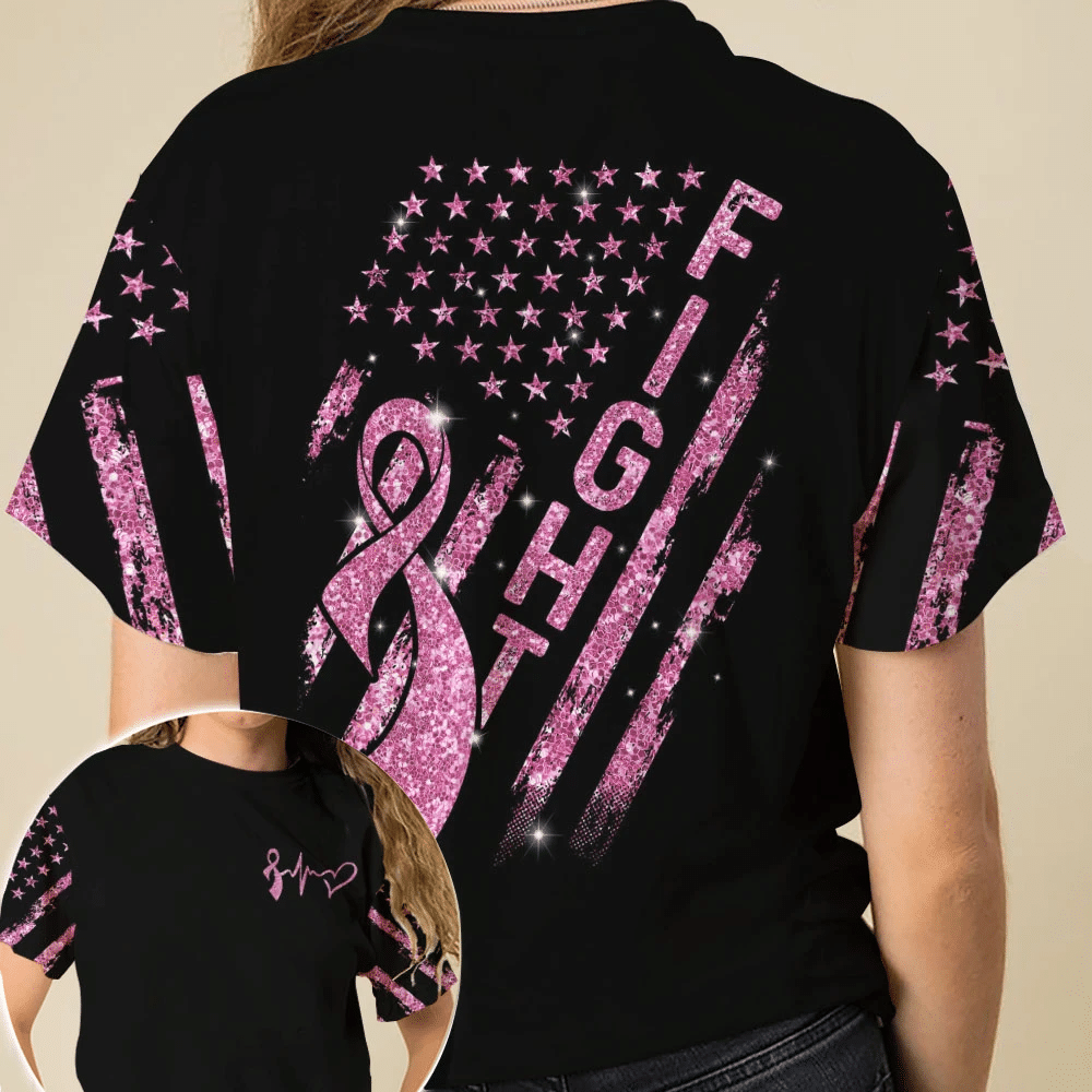 Fight Breast Cancer - Breast Cancer Awareness All Over T-shirt and Hoodie 0822