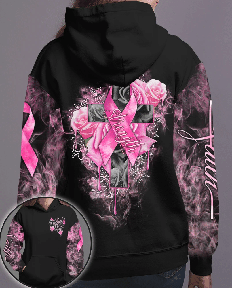 Faith Hope Love - Breast Cancer Awareness All Over T-shirt and Hoodie 0822