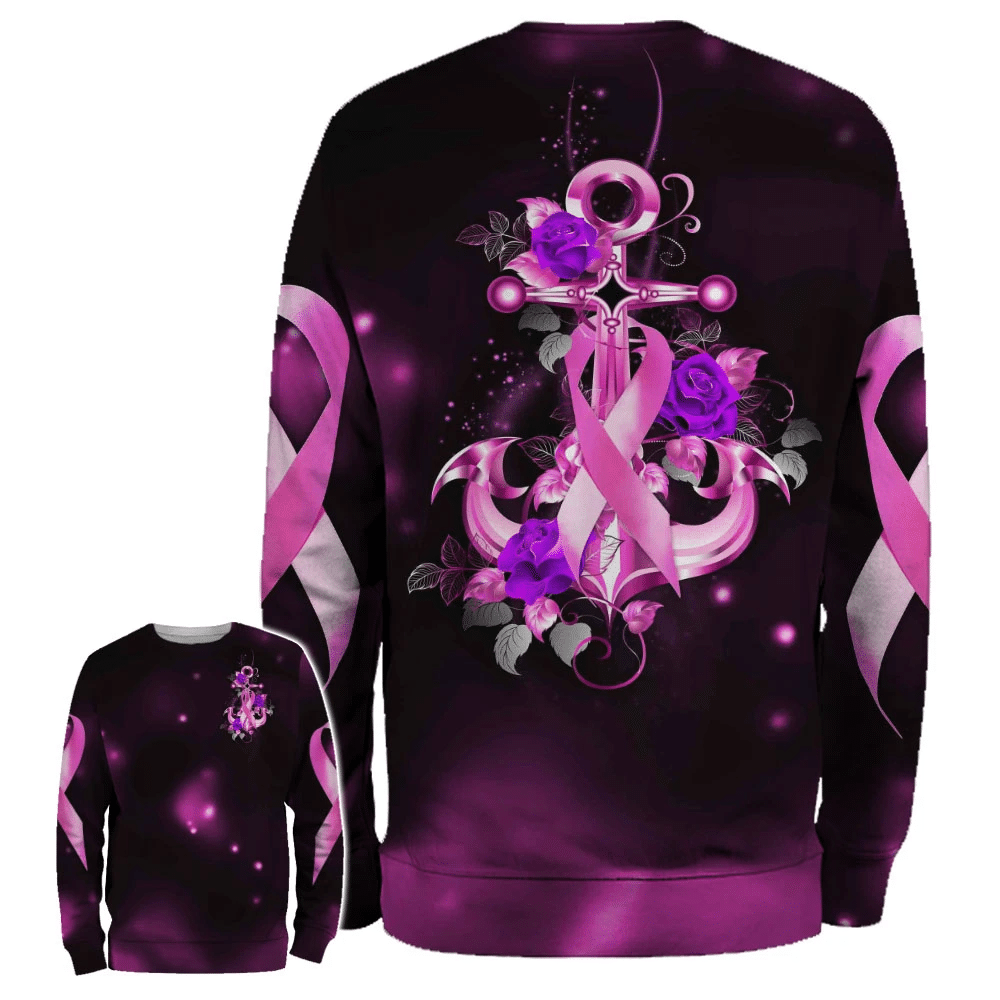 Anchor Butterfly - Breast Cancer Awareness All Over T-shirt and Hoodie 0822