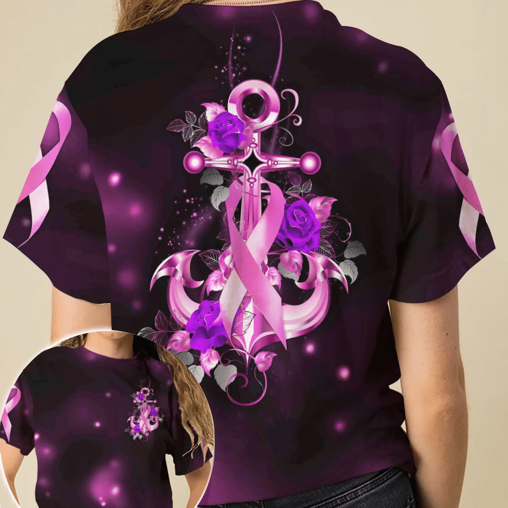 Anchor Butterfly - Breast Cancer Awareness All Over T-shirt and Hoodie 0822