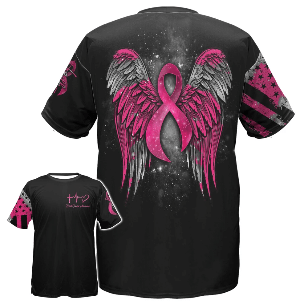 Faith - Breast Cancer Awareness All Over T-shirt and Hoodie 0822