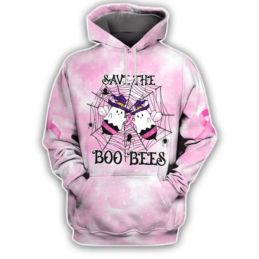 Save The Boo Bees - Breast Cancer Awareness All Over T-shirt and Hoodie 0822