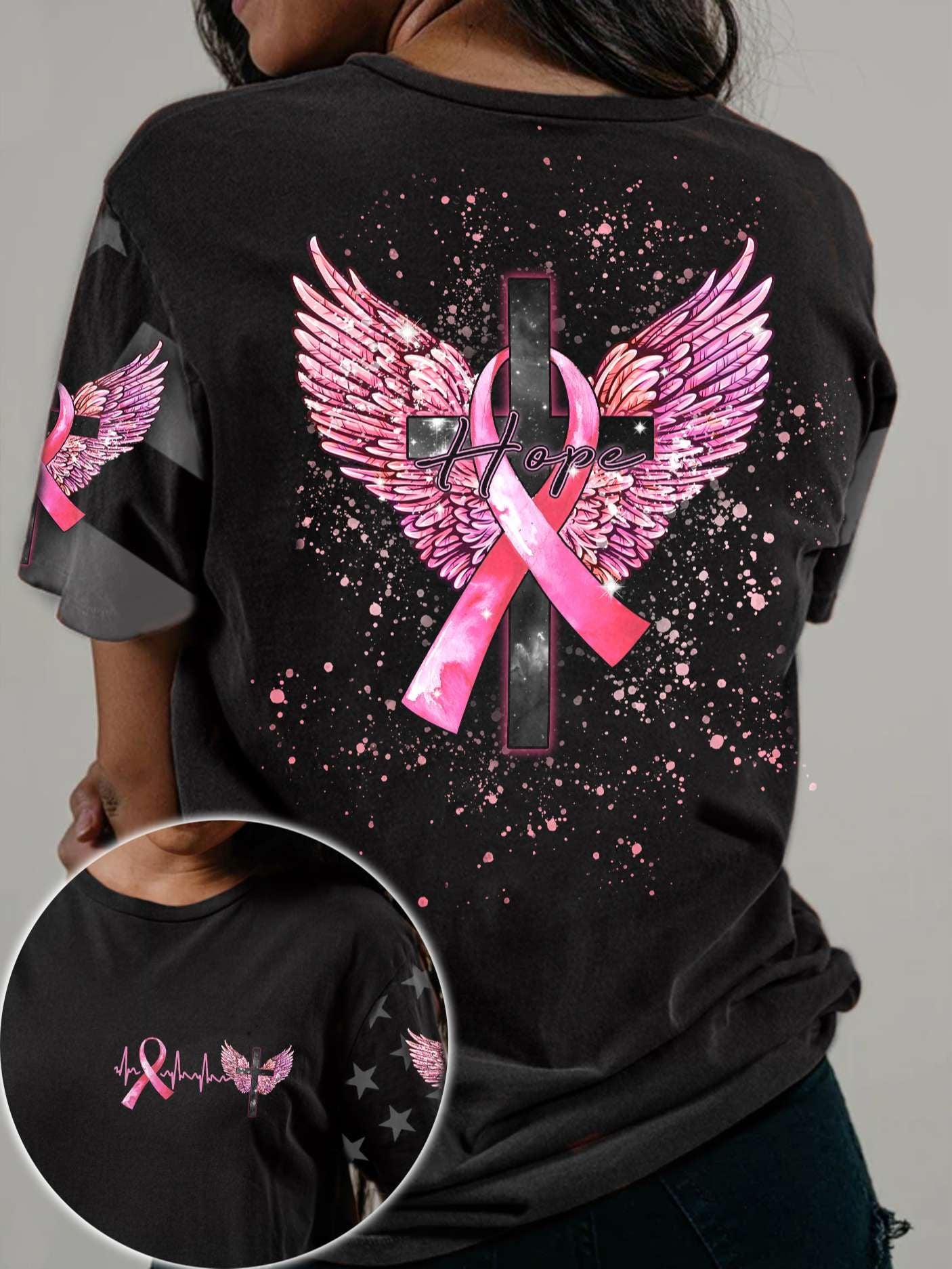 Hope Wings Breast Cancer - Breast Cancer Awareness All Over T-shirt and Hoodie 0822