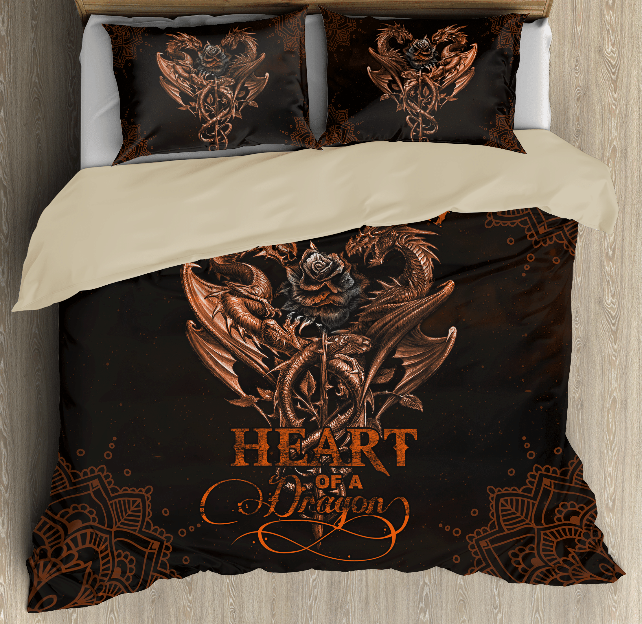 Dragon Soul Of A Witch, Heart Of A Dragon - Dragon Bedding Set 0921