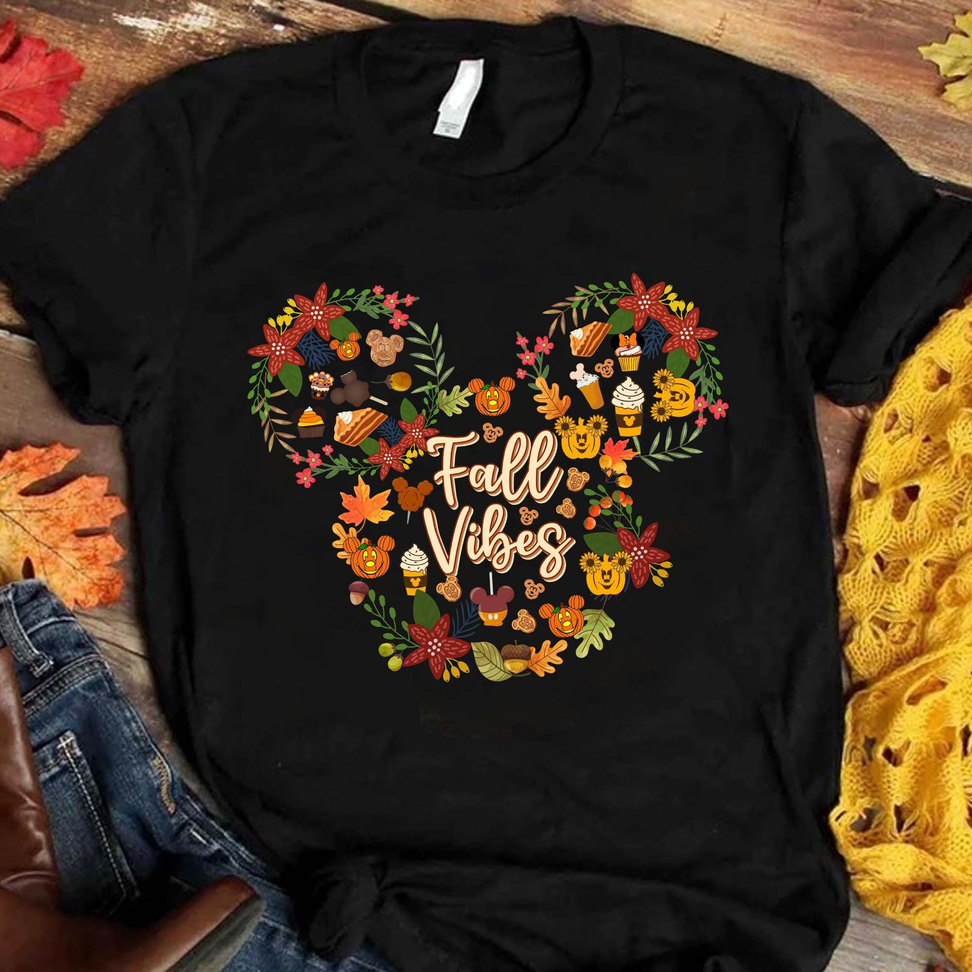 Fall Vibes Mouse T-shirt and Hoodie 0823