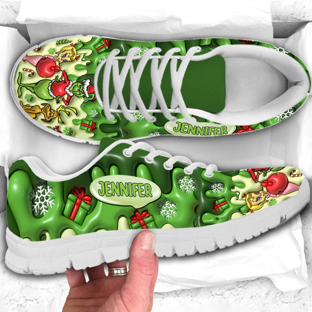 Merry Christmas - Personalized Stole Christmas Sneakers