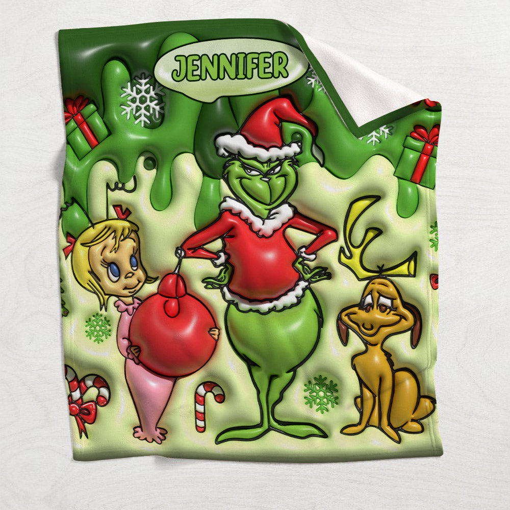 Merry Christmas - Personalized Stole Christmas Blanket