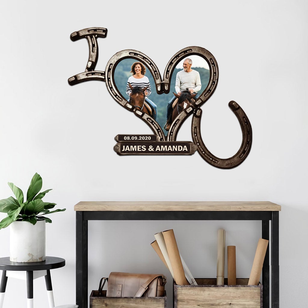 Us Again - Personalized Couple Horse Cut Metal Sign