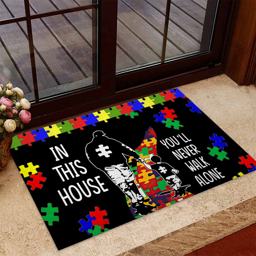 In This House - Autism Awareness Doormat