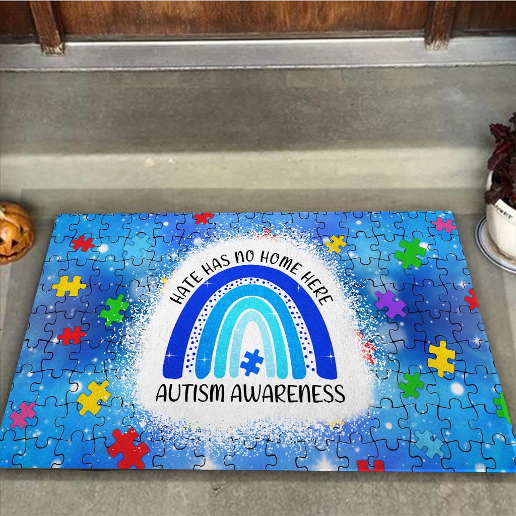 Hate Has No Home Here - Autism Awareness Doormat