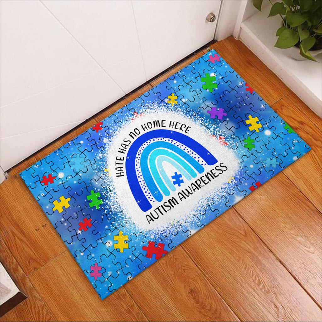 Hate Has No Home Here - Autism Awareness Doormat