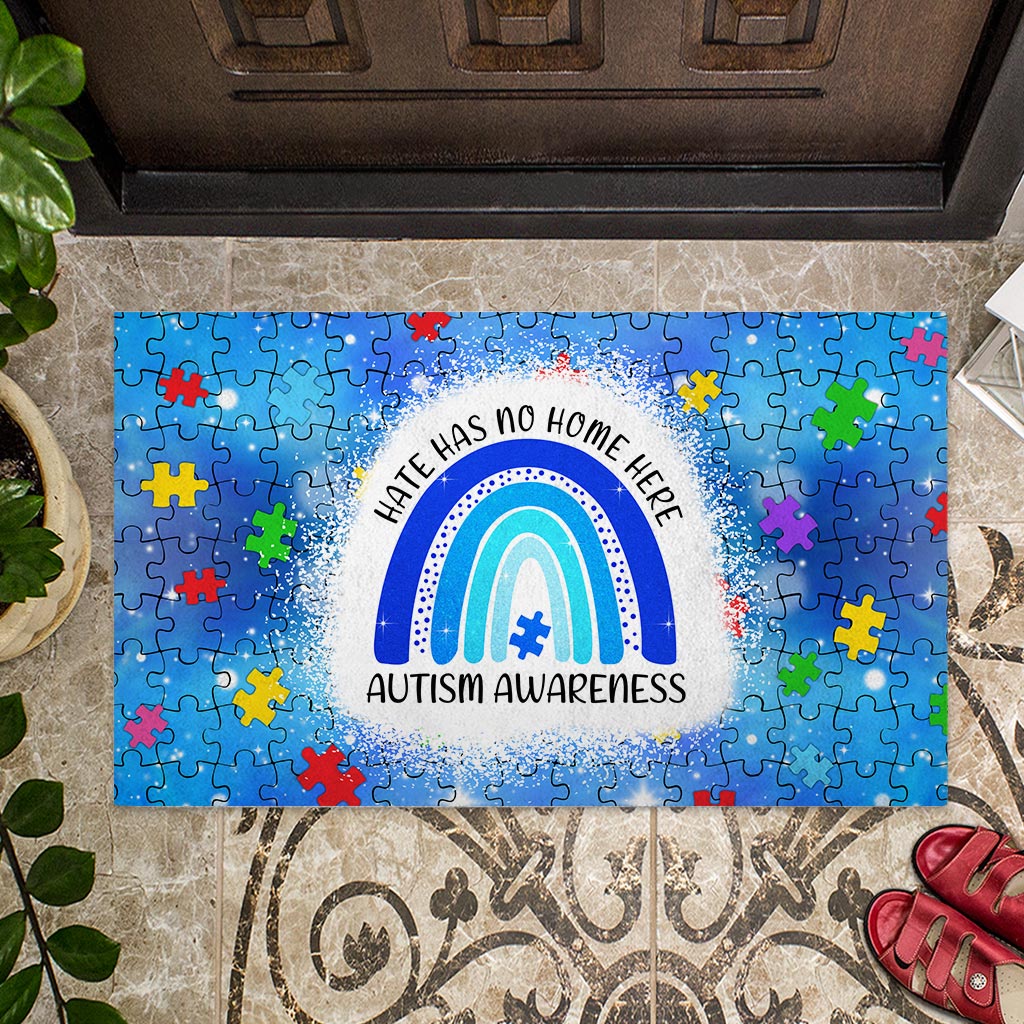 Hate Has No Home Here - Autism Awareness Doormat