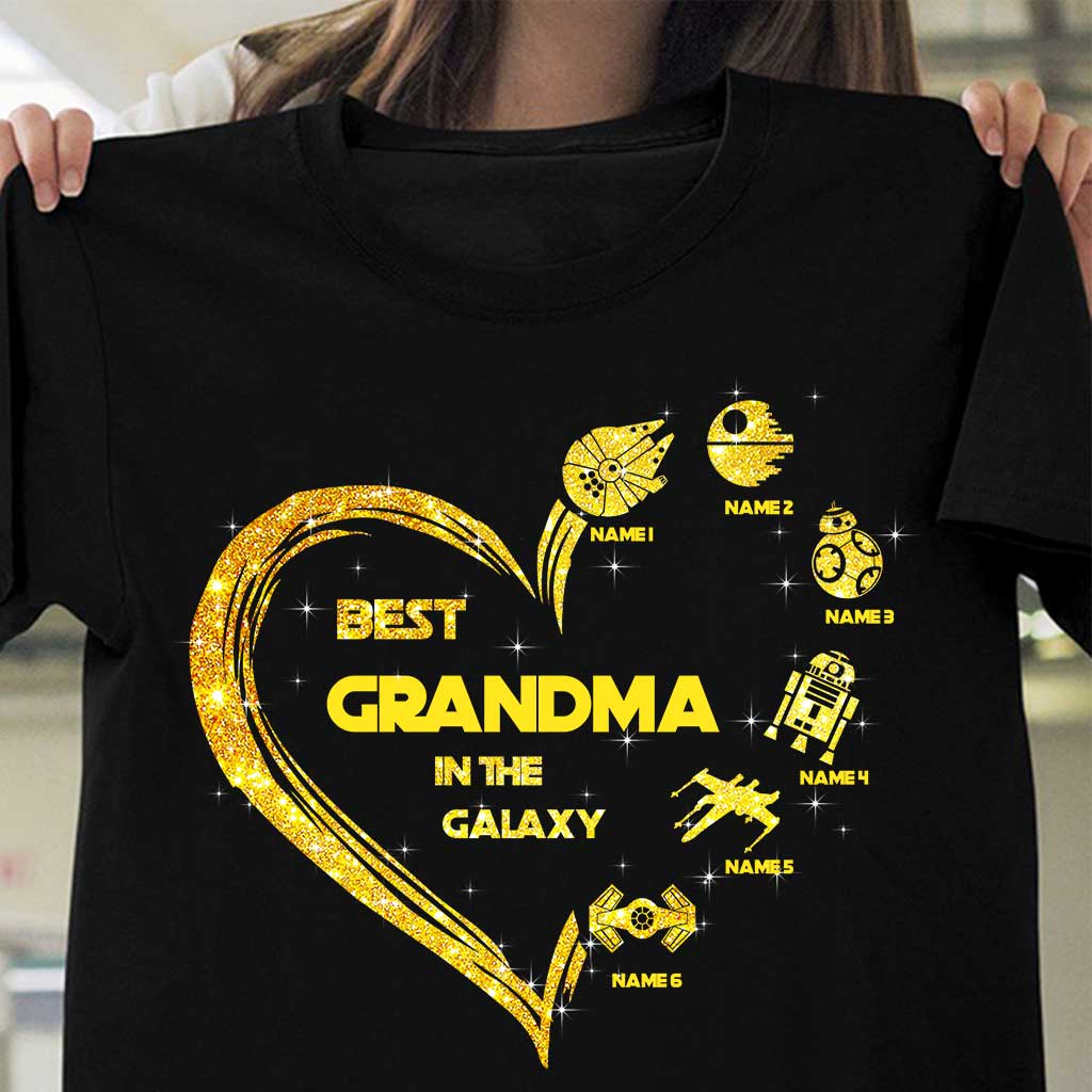 Best Grandma In The Galaxy - Personalized Mother's Day The Force T-shirt and Hoodie