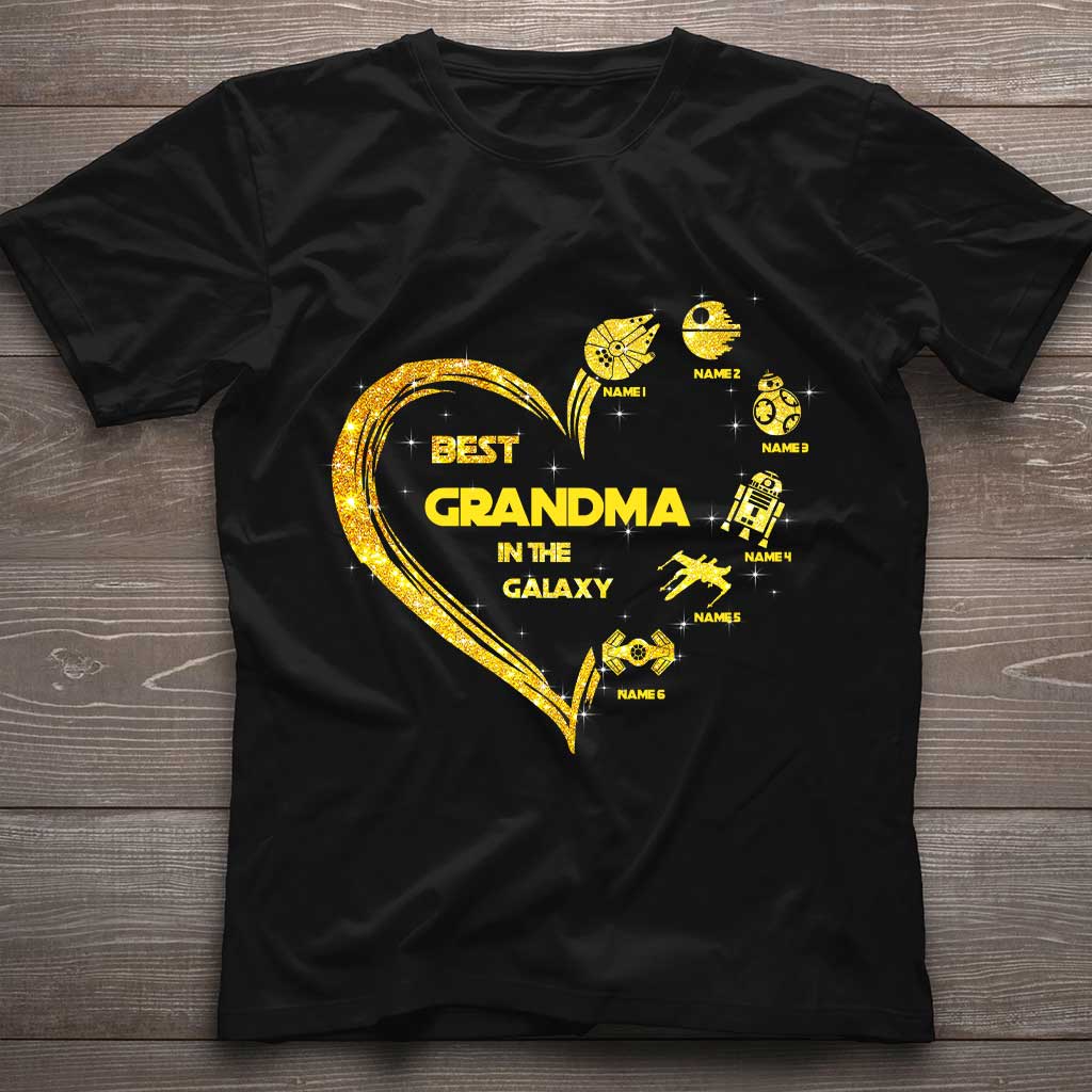 Best Grandma In The Galaxy - Personalized Mother's Day The Force T-shirt and Hoodie