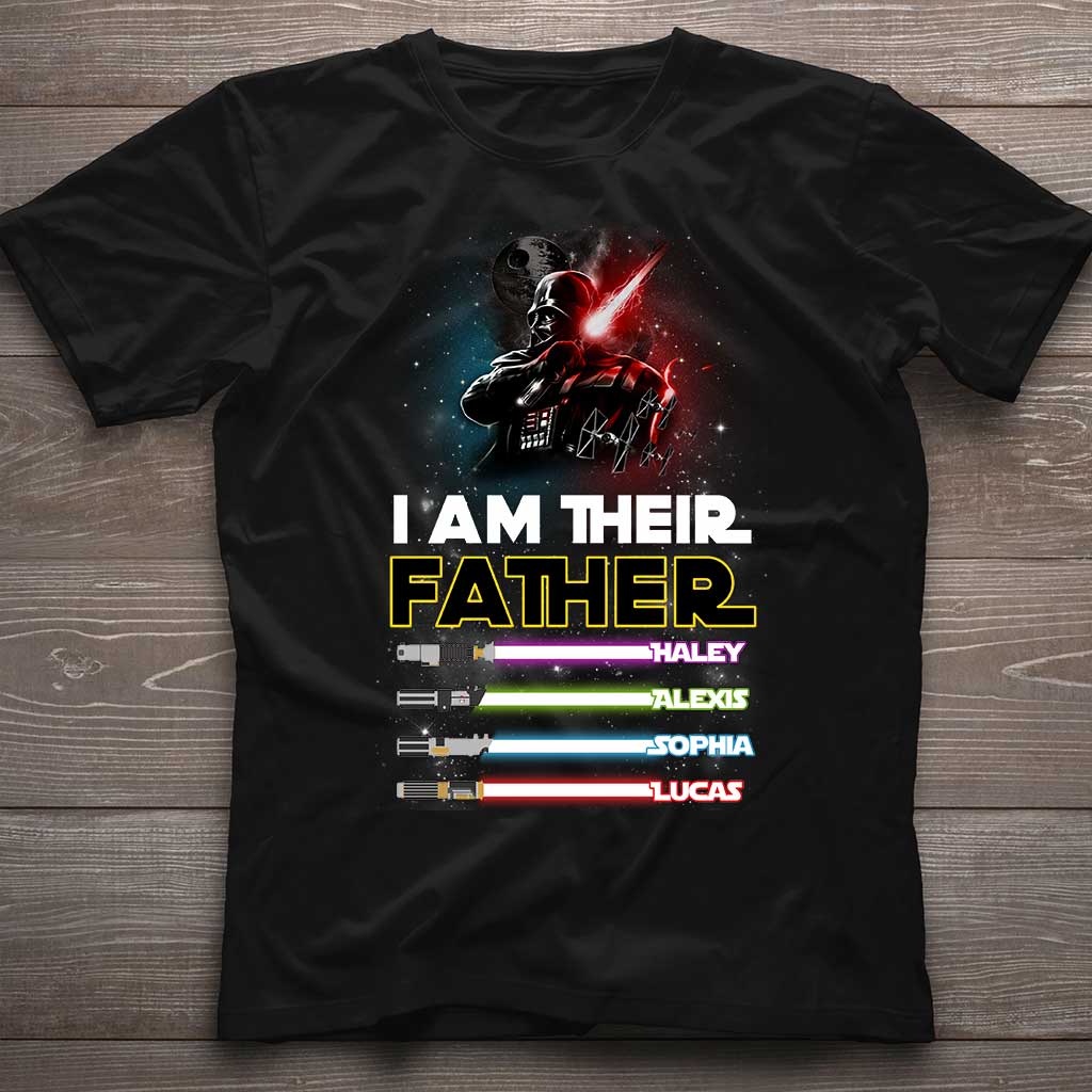 I Am Their Father - Personalized Father's Day The Force T-shirt and Hoodie