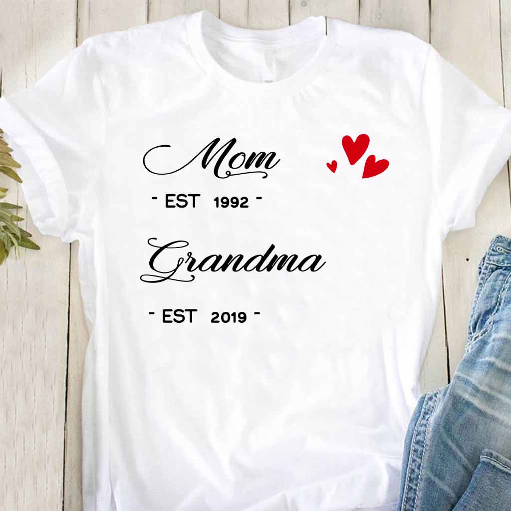 Mom Grandma Personalized T-shirt And Hoodie 072021